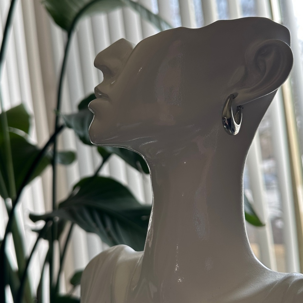 Silver Hoop Earrings